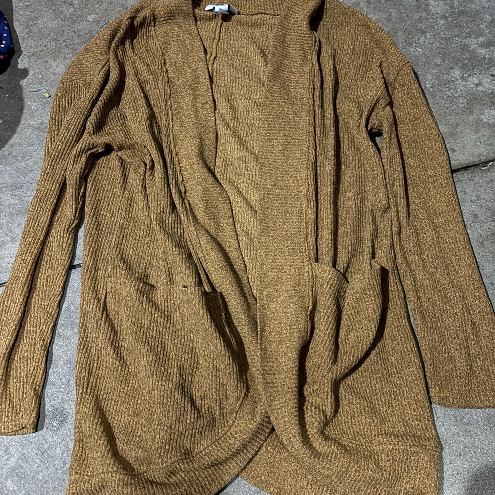 Cozy Brown Knit Cardigan